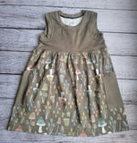 Sew BeYOUtful - Children's Grow with Me Gathered Tank Dress | Mushroom