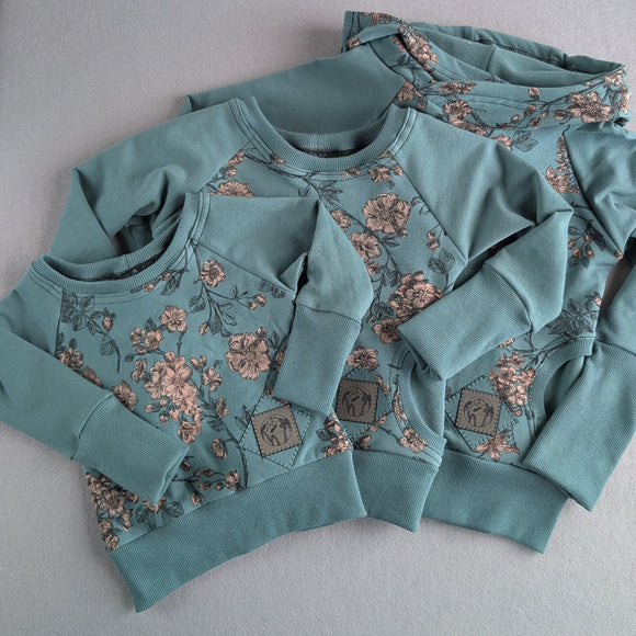 Sew BeYOUtful - Children's Grow with Me Pullover or Hoodie | Cherry Blossoms