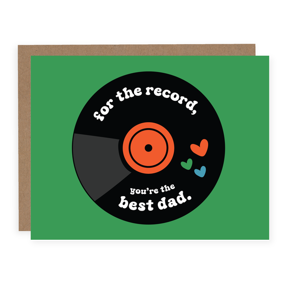 Pretty by Her - For The Record Best Dad Card