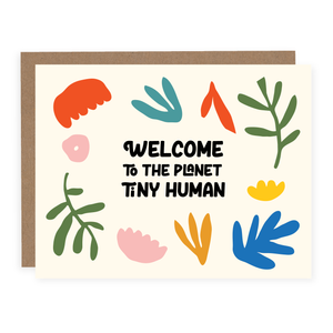 Pretty by Her - Welcome To The Planet Card - Cute Pregnancy Card