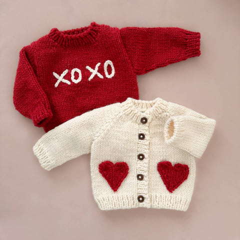 The Blueberry Hill - XOXO Sweater | Red