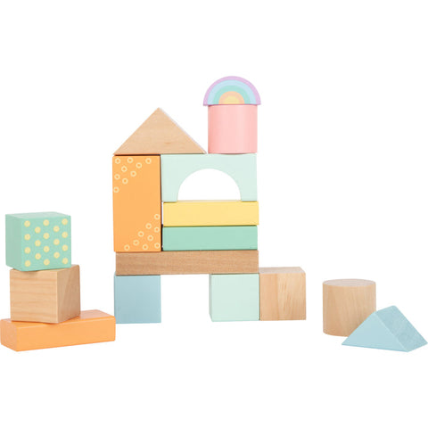 small foot - Pastel Building Blocks 50 Piece Playset