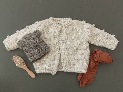 The Blueberry Hill - Popcorn Cardigan | Cream