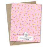 The Noble Paperie - Happy Birthday | Flower Petal Pattern Bright Birthday Card