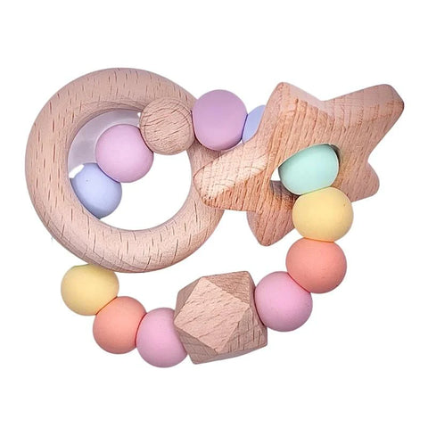 Sugar and Maple - Wood and Silicone Ring Teether