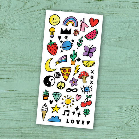 Pico | Temporary Tattoo Sheets