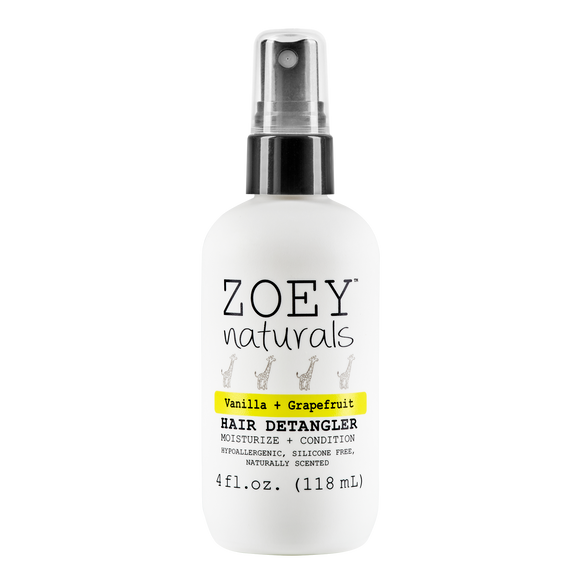 Zoey Naturals - Hair Detangler - Vanilla + Grapefruit - 4fl oz