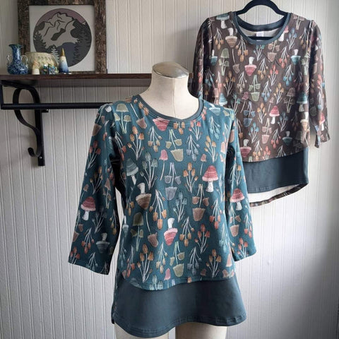 Sew BeYOUtful - Adult Nursing Top | Mushroom