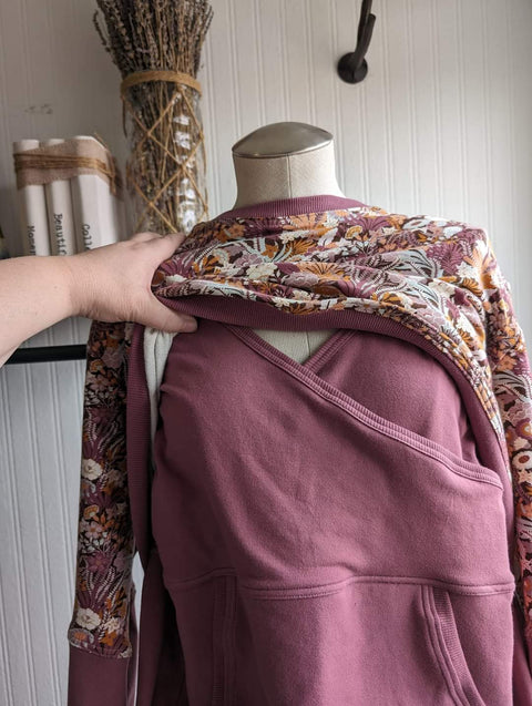 Sew BeYOUtful - Adult Nursing Pullover | Mauve Floral