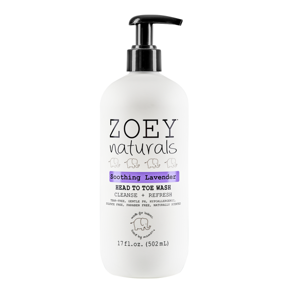Zoey Naturals - Head to Toe Wash - Soothing Lavender - 17fl oz