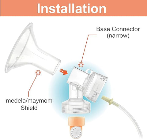 Maymom - Medela Compatible | MyFit Narrow Mouth Base Connector 2 pack