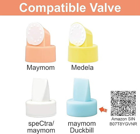 Maymom - Medela Compatible | MyFit Narrow Mouth Base Connector 2 pack