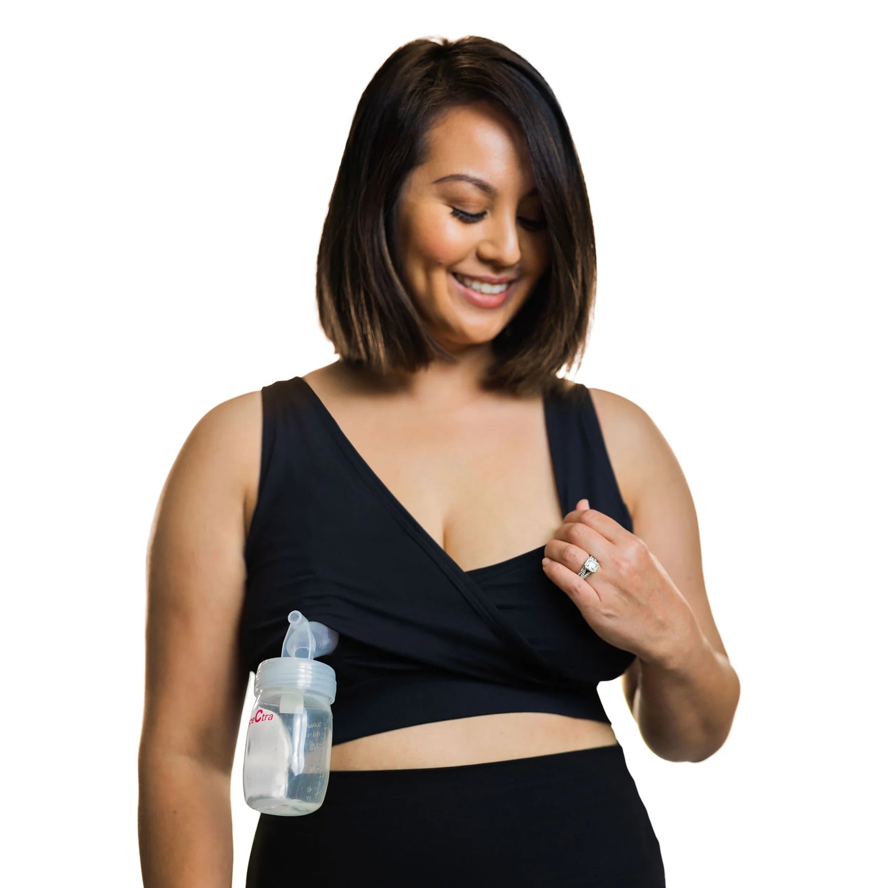 Truly Hands Free Nursing and Pumping Bra - Nurturally - Non-Wired,  Adjustable, High Support, Breast Pump NOT Included
