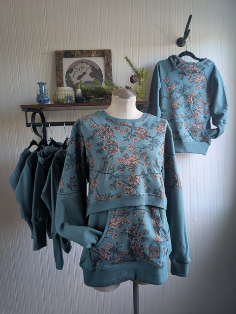 Sew BeYOUtful - Adult Nursing Pullover | Cherry Blossoms