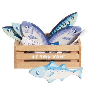 Le Toy Van - Market Fish Wooden Play Food Crate