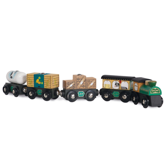 Le Toy Van - Great Green Train & Goods Wagons