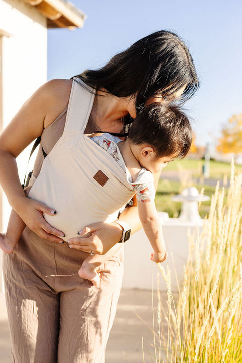 Happy Baby - Original Baby Carrier | Almond + Black Webbing