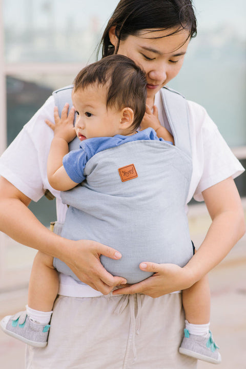 Happy Baby - Doll Carrier | Coast + Black Webbing