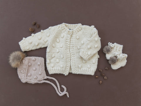 The Blueberry Hill - Popcorn Cardigan | Cream