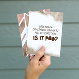 The Noble Paperie - Is It Poo | Funny Parent Support Poop Joke Parenting Card