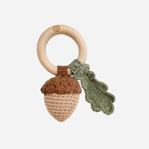 The Blueberry Hill - Cotton Rattle Teether | Acorn