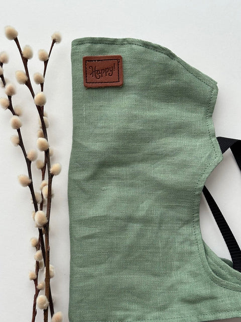 Happy Baby - Doll Carrier | Eucalyptus + Black Webbing