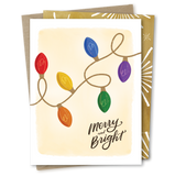 The Noble Paperie - Merry + Bright | Holiday Rainbow Christmas - Boxed Set of 8