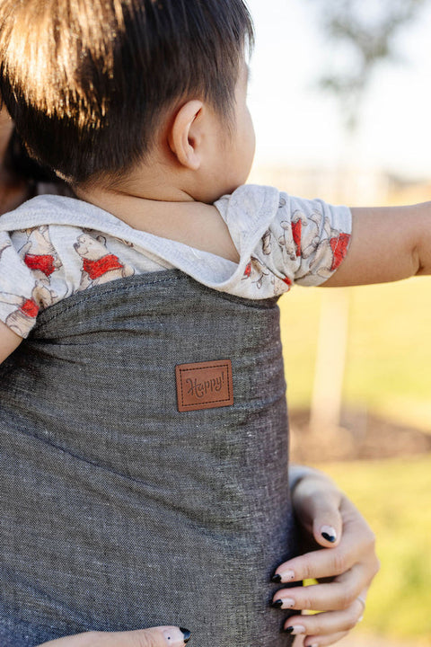 Happy Baby - Original Baby Carrier | Graphite + Black Webbing