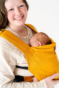 Happy Baby - Versa Baby Carrier | Marigold + Black Webbing