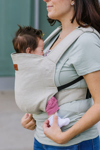 Happy Baby - Revolution Baby Carrier | Sterling + Black Webbing