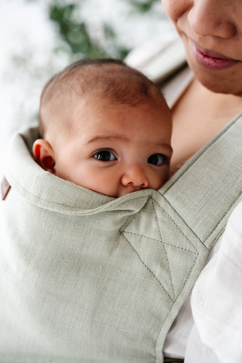 Happy Baby - Versa Baby Carrier | Seafoam + Black Webbing