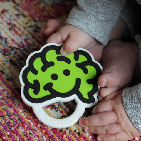 Fat Brain Toy Co. - Brain Teether - Green