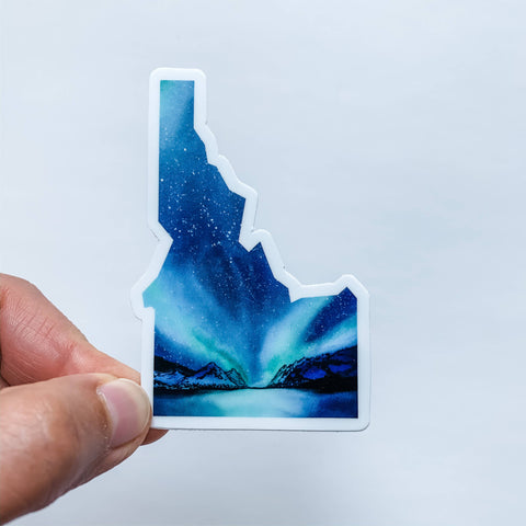 Wildflower Paper Company - Idaho Northern Lights State Sticker