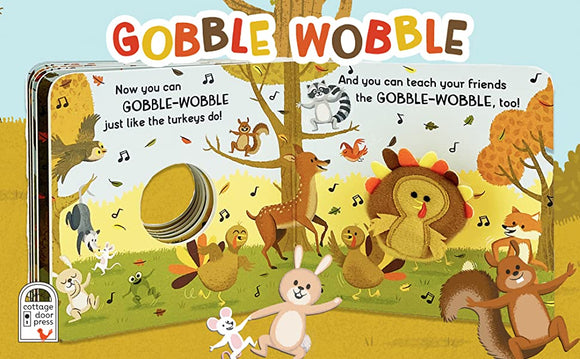 Cottage Door Press - Gobble Wobble Dance Like a Turkey - Finger Puppet Book