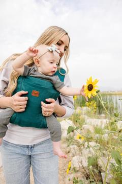 Happy Baby - Revolution Baby Carrier | Tarn + Black Webbing